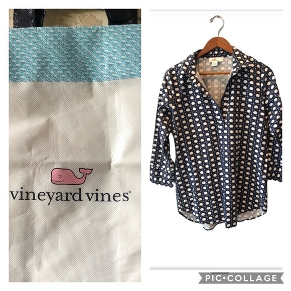 Vineyard Vines Tops - Vineyard vines rattan print tunic and BAG size XS